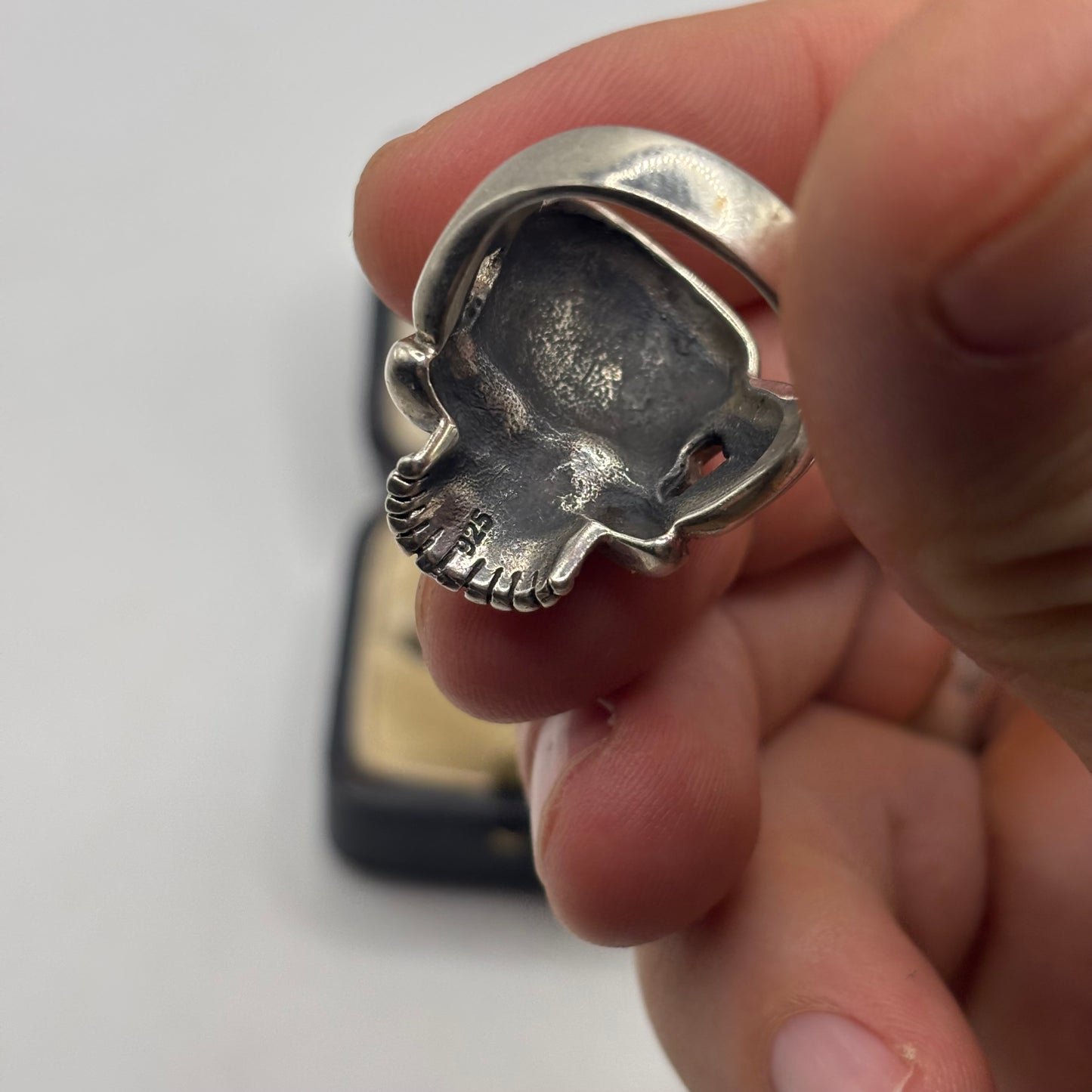 Silver Heavy Skull Ring