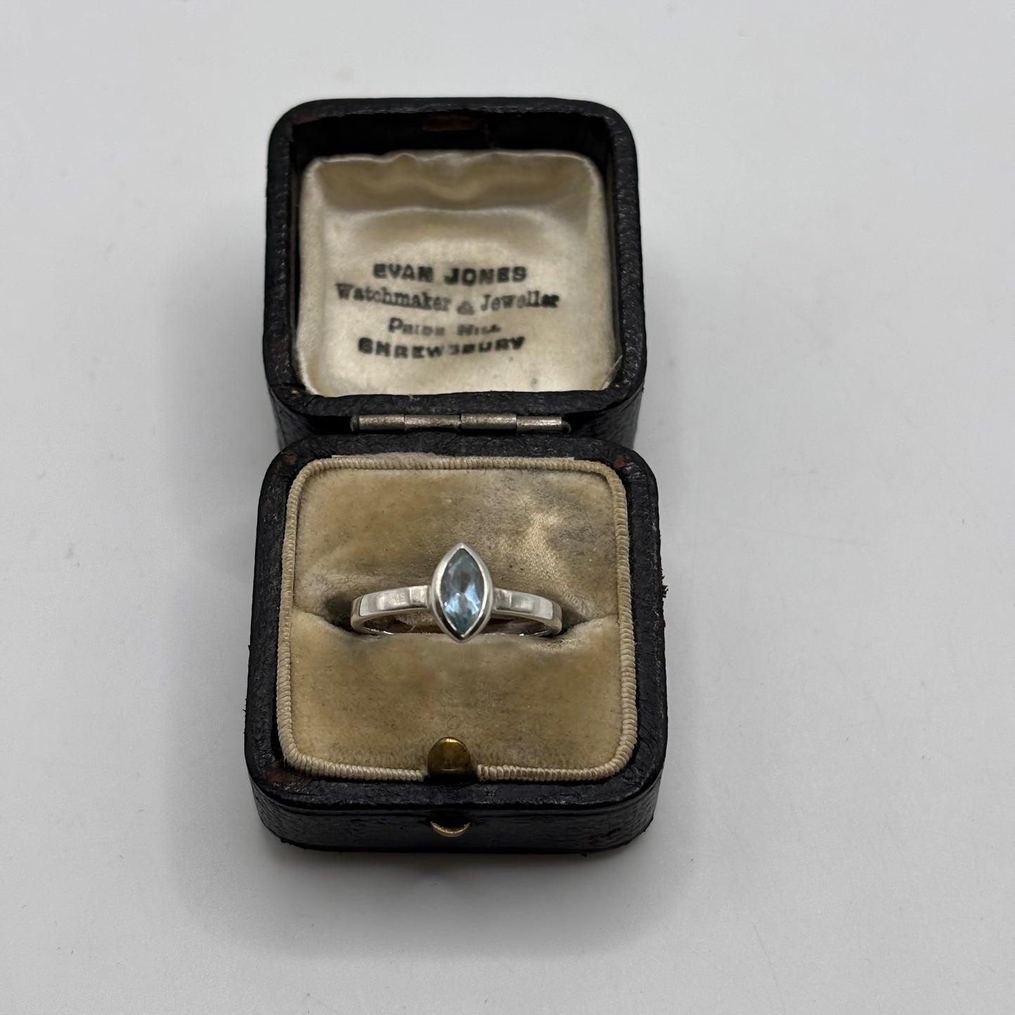 Silver Blue Topaz Ring (N)