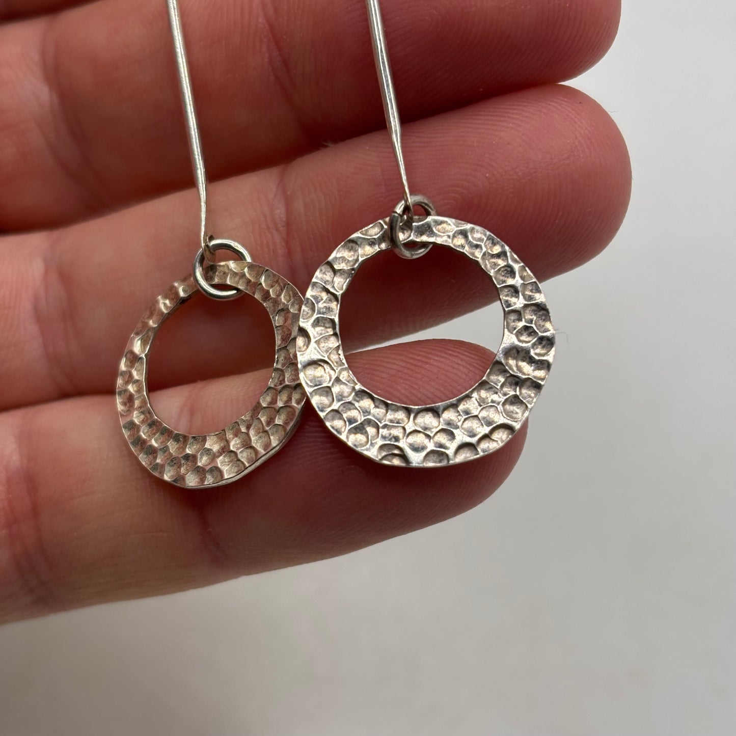 Silver Long Unusual Earrings