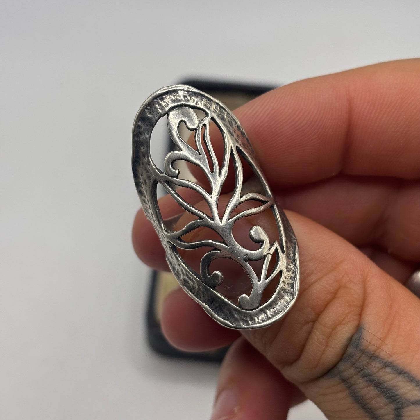 Silver Abstract Ring