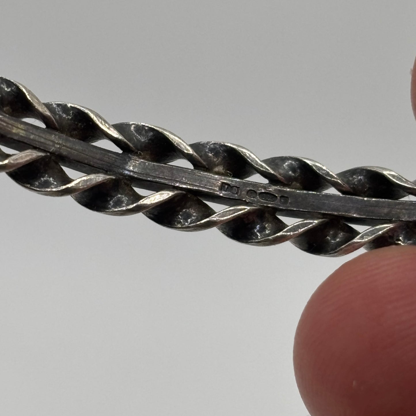 Silver Twisted Bangle (65mm)