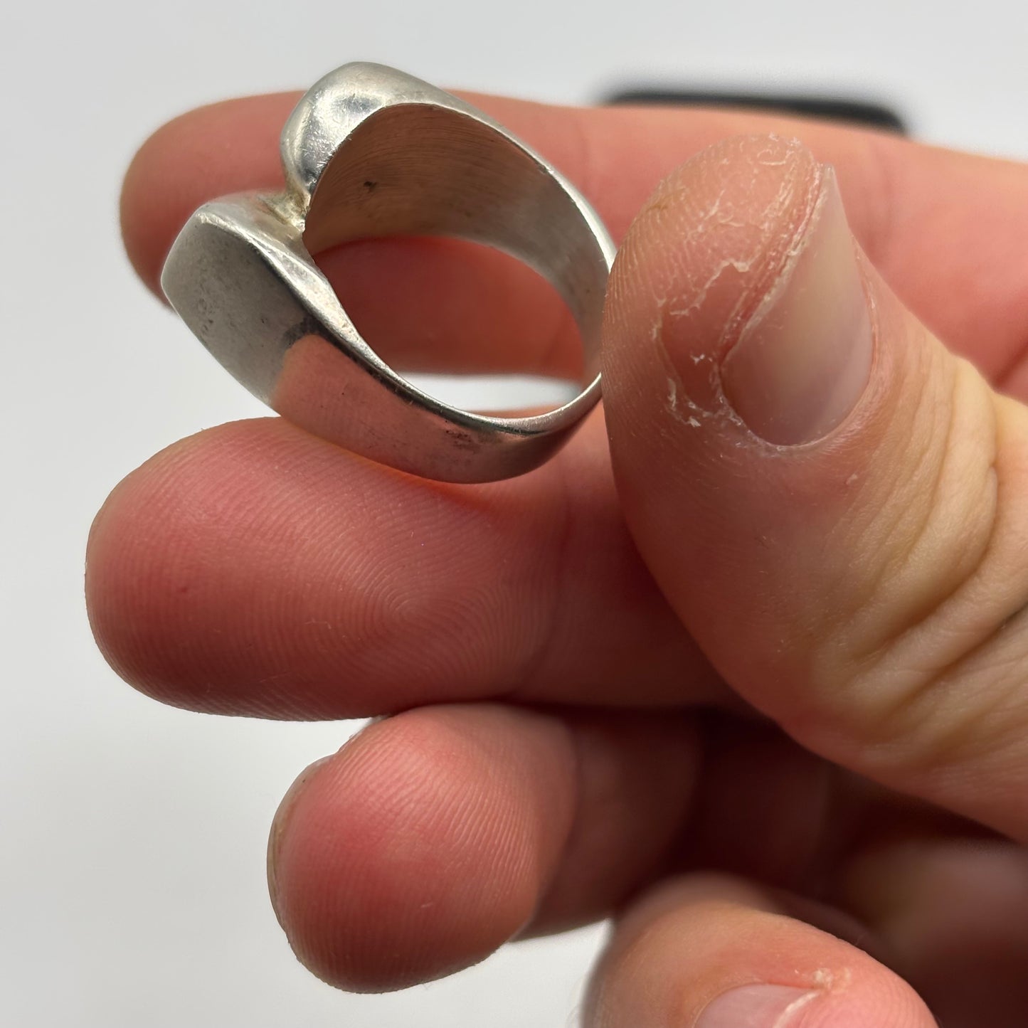 Silver Chunky Mexican Ring