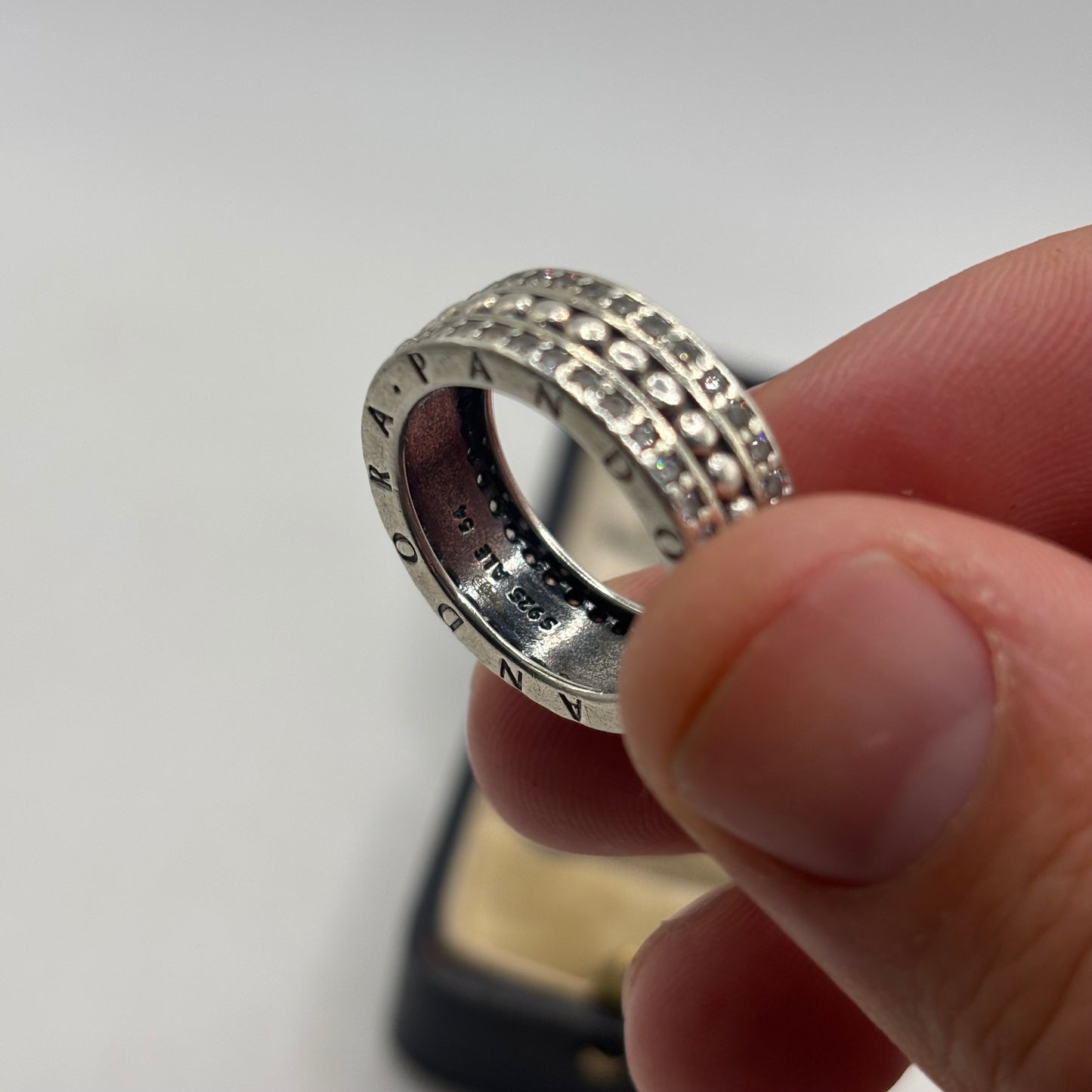 Silver Pandora CZ Ring (N)
