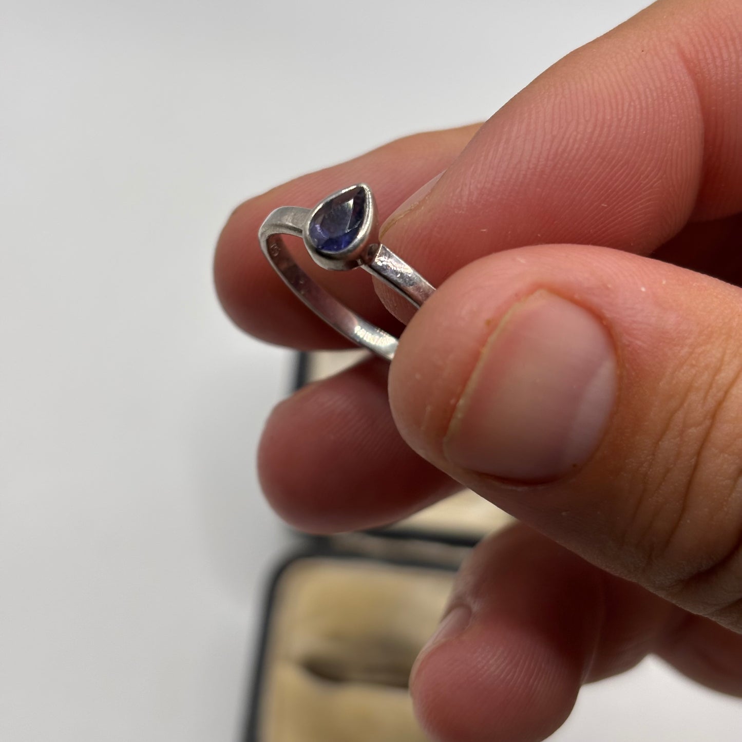 Silver Iolite Ring (N)