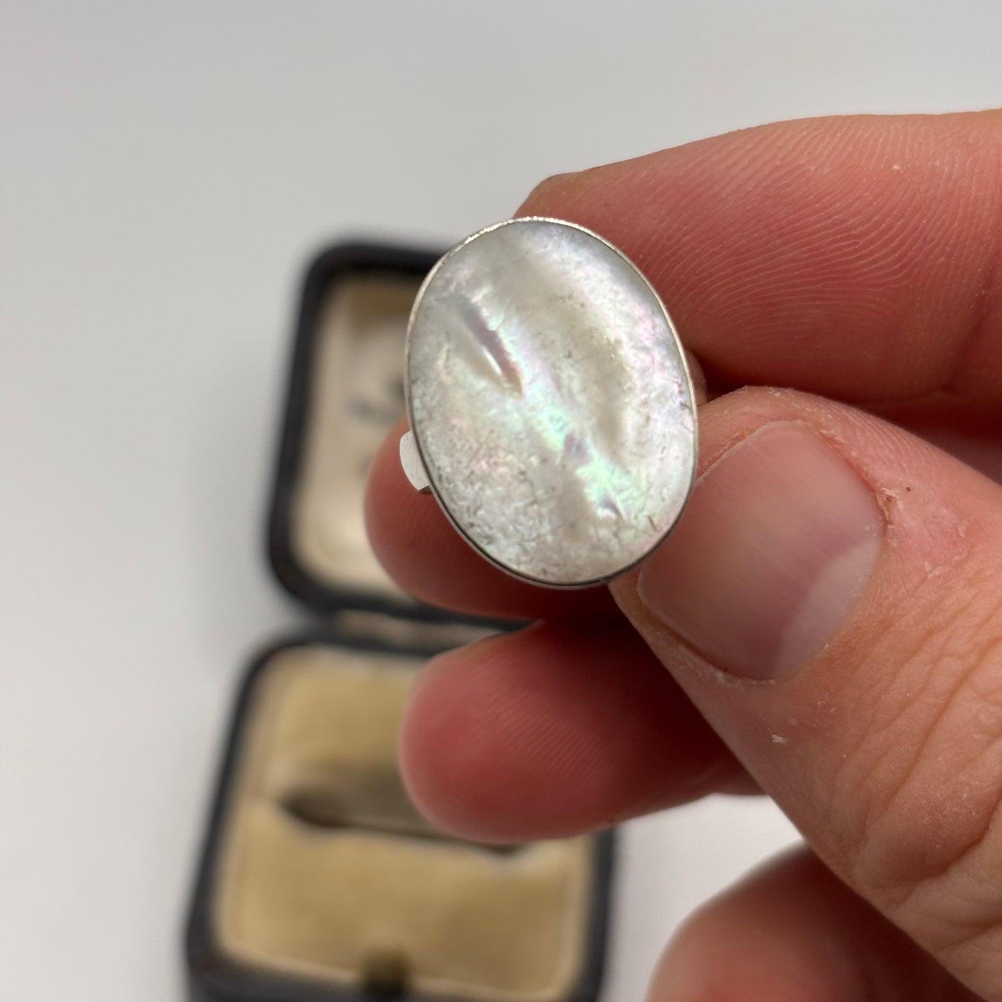 Silver Pearl Ring