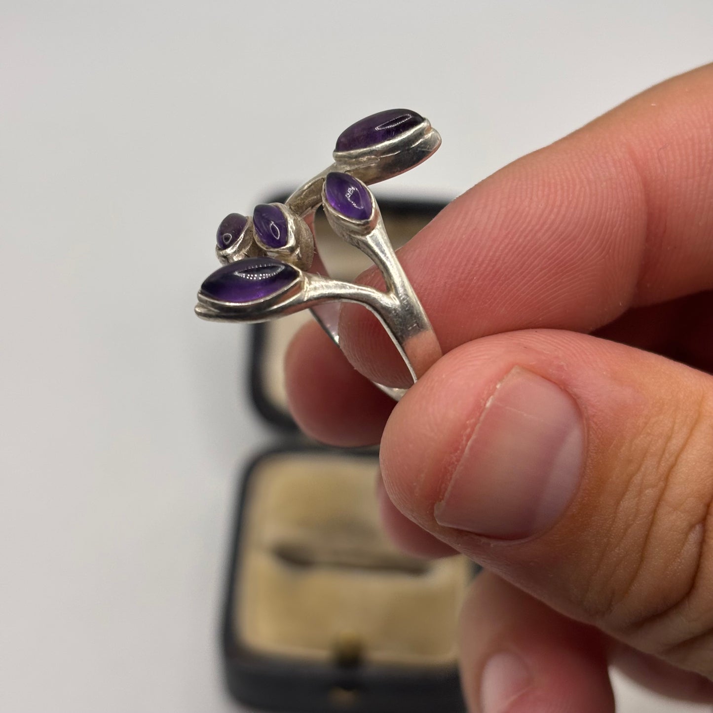 Silver Amethyst Ring (P)