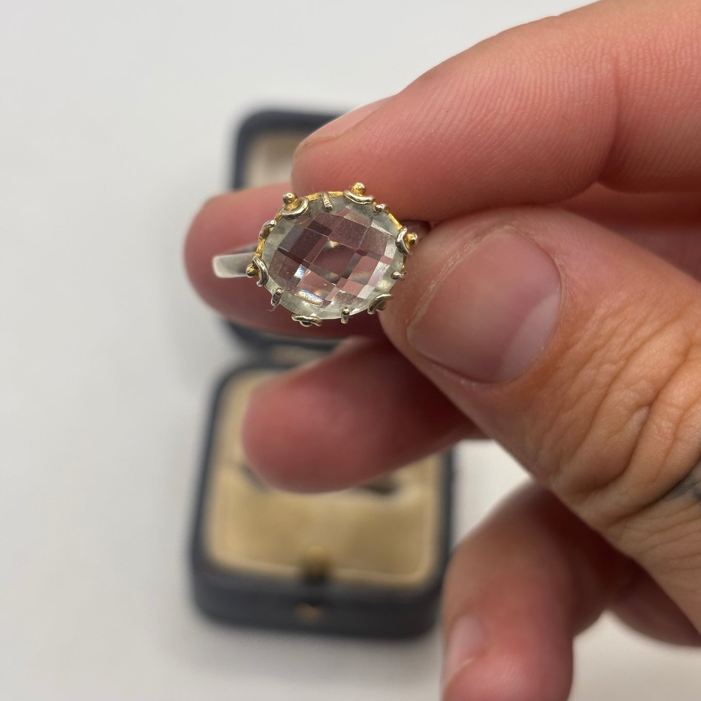 Silver Topaz Ring (Q)