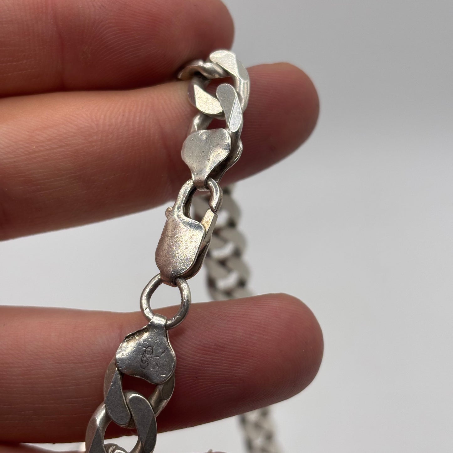 Silver 20” Heavy Curb Chain