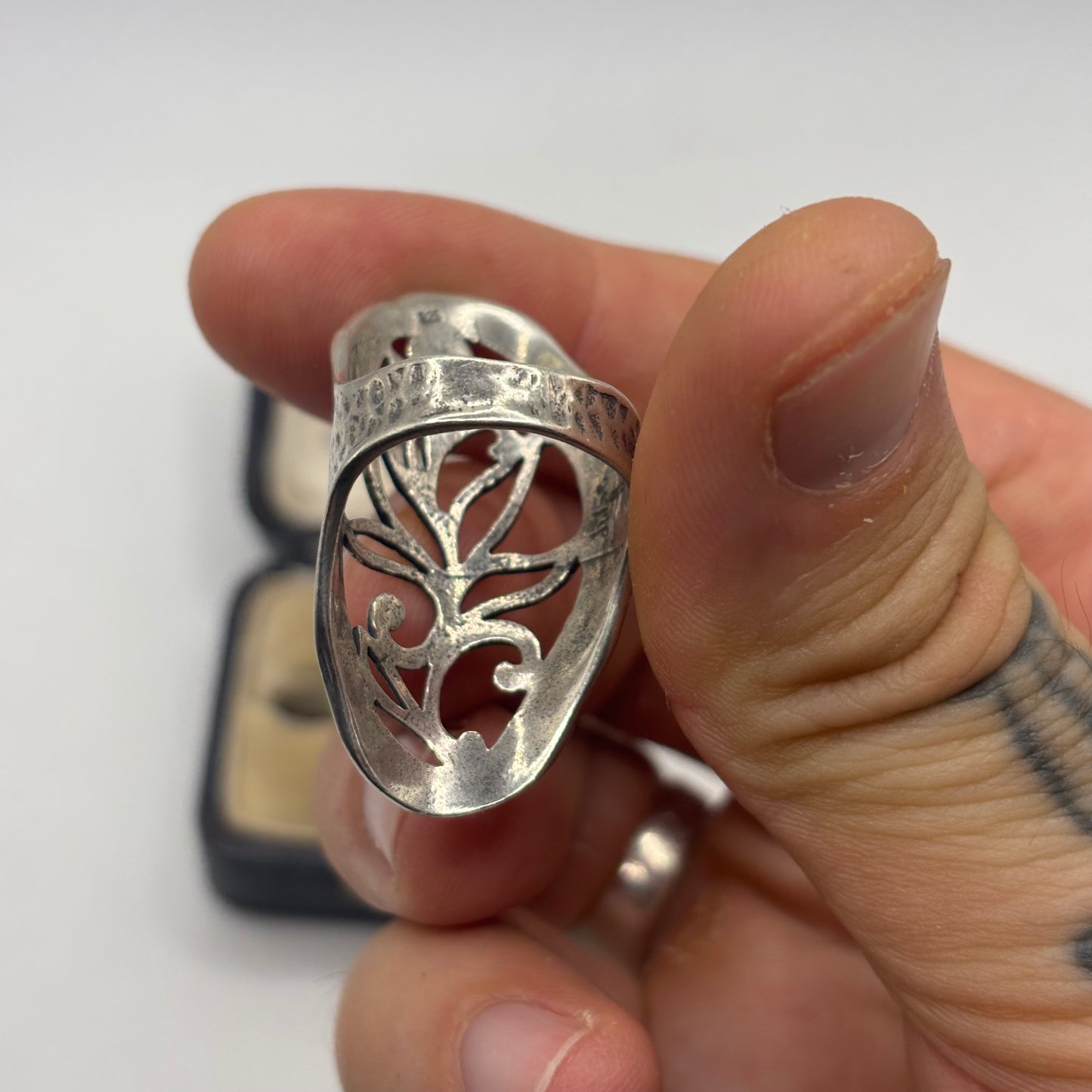Silver Abstract Ring
