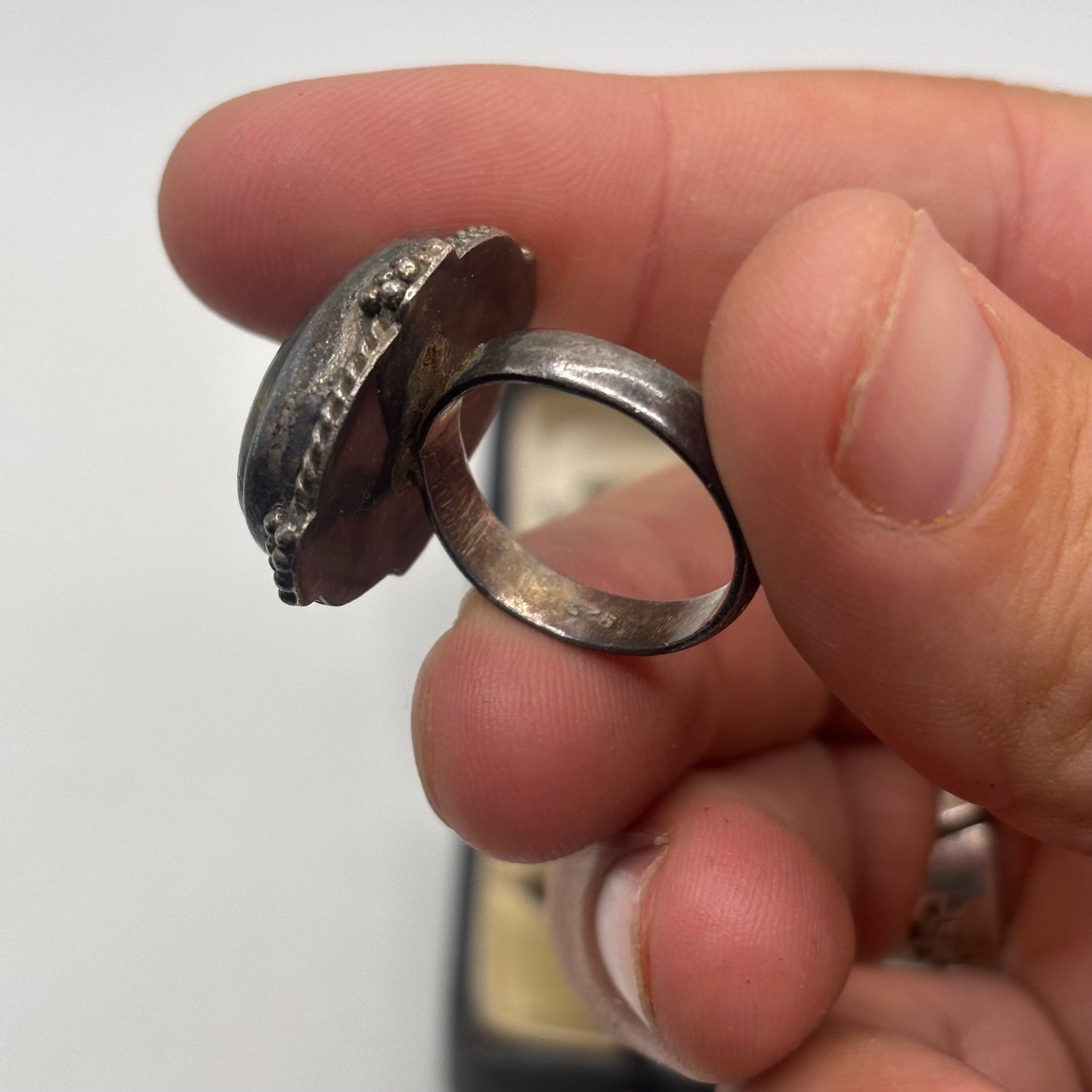 Silver Labradorite Ring (N)
