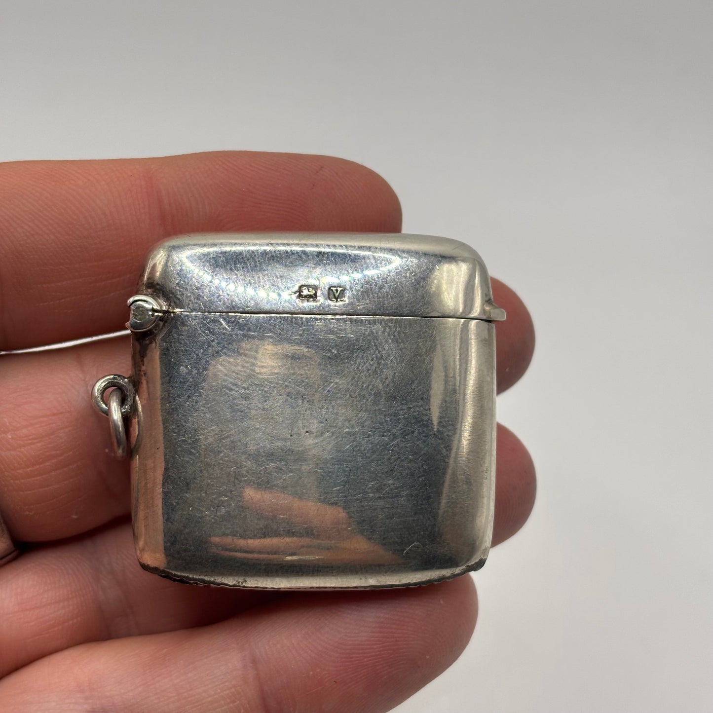 Silver Antique 1920 Vesta Case