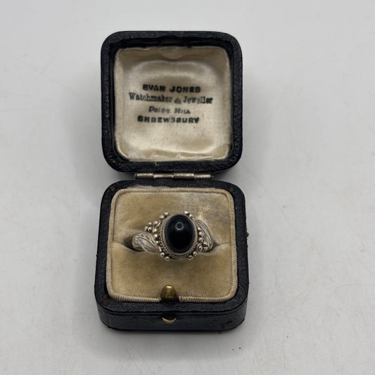 Silver Onyx Ring (Q)