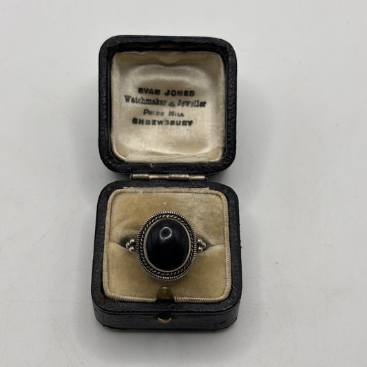 Silver Onyx Ring