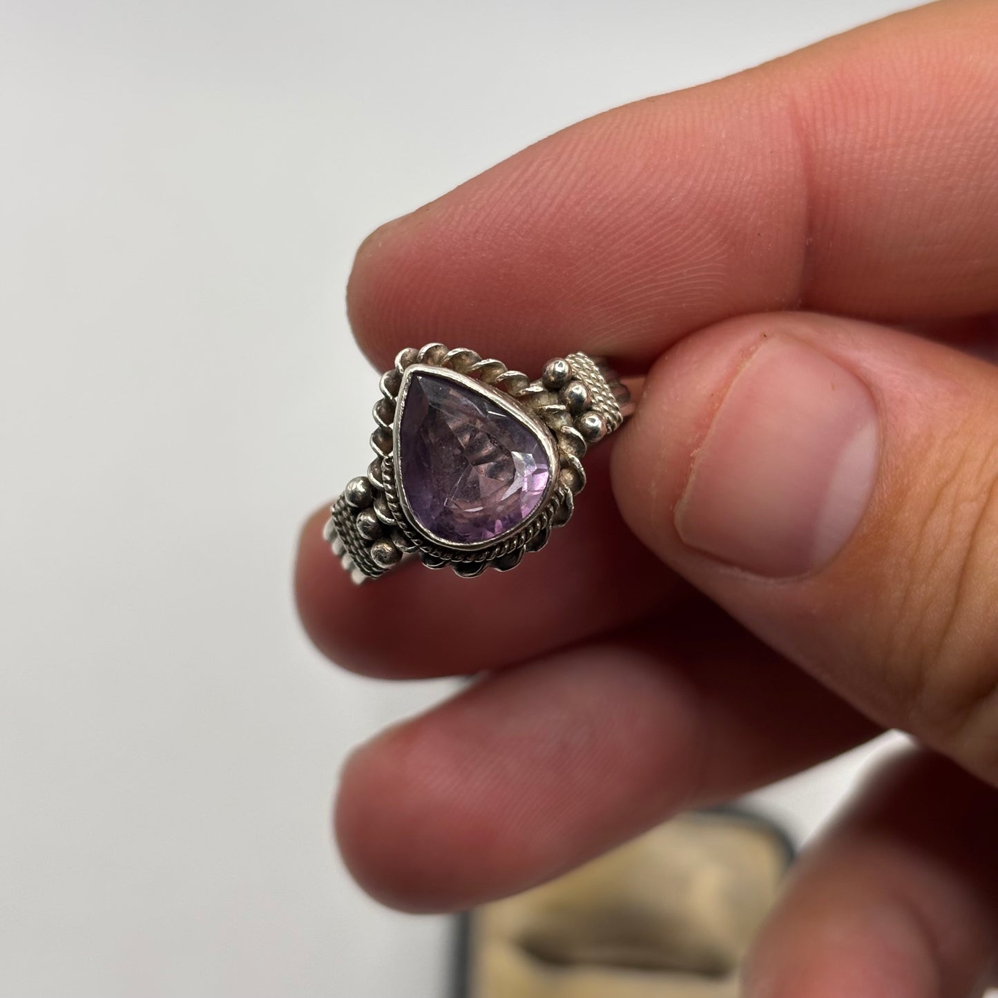 Silver Amethyst Ring (R)