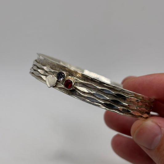 Silver Heavy Spinner Bangle (63mm)