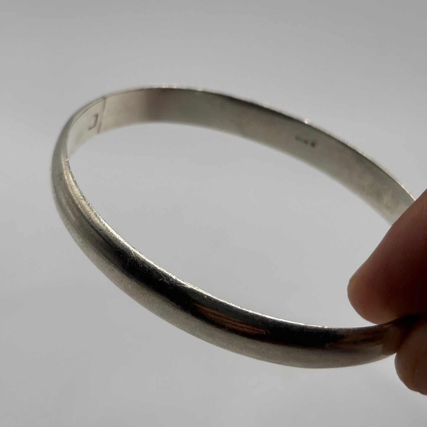 Silver Heavy Bangle