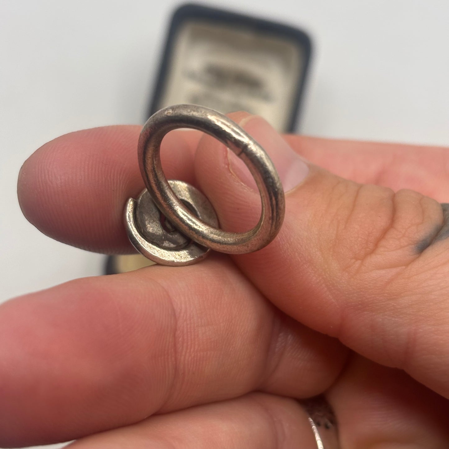 Silver Swirl Ring (L)