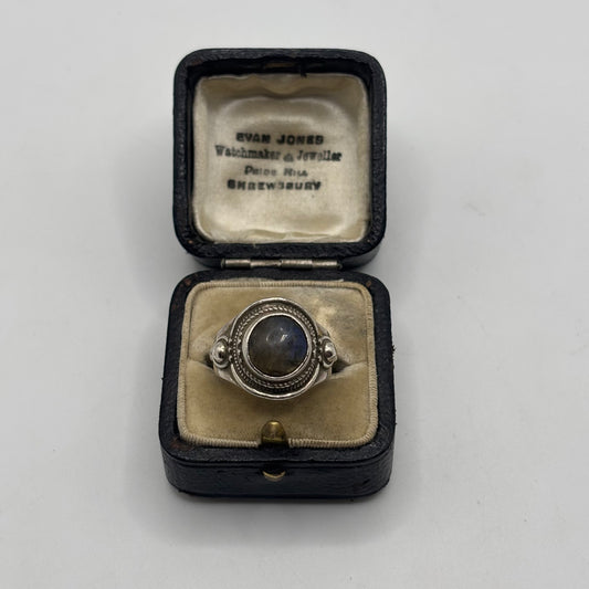 Silver Labradorite Ring (O)