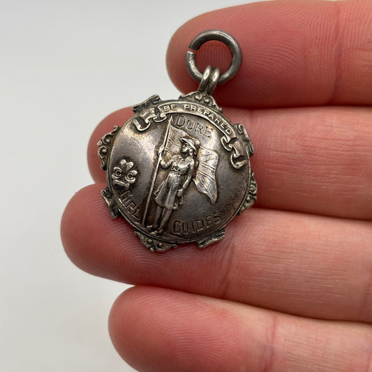 Silver Girl Scout Guides Medal