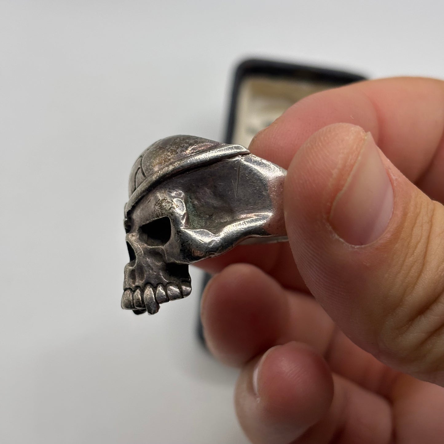 Silver Vintage The Great Frog Skull Ring (W)