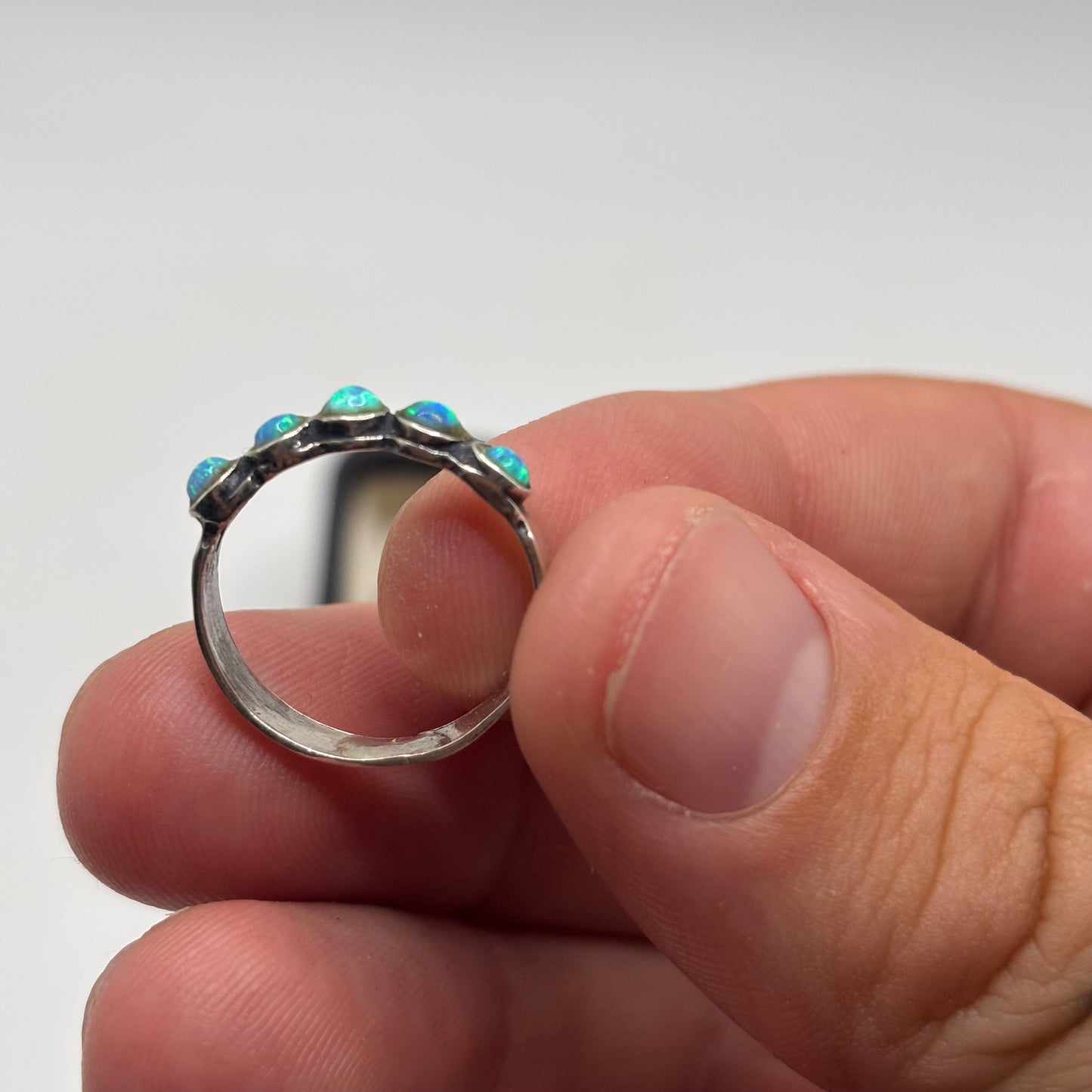 Silver Opal Ring (M)