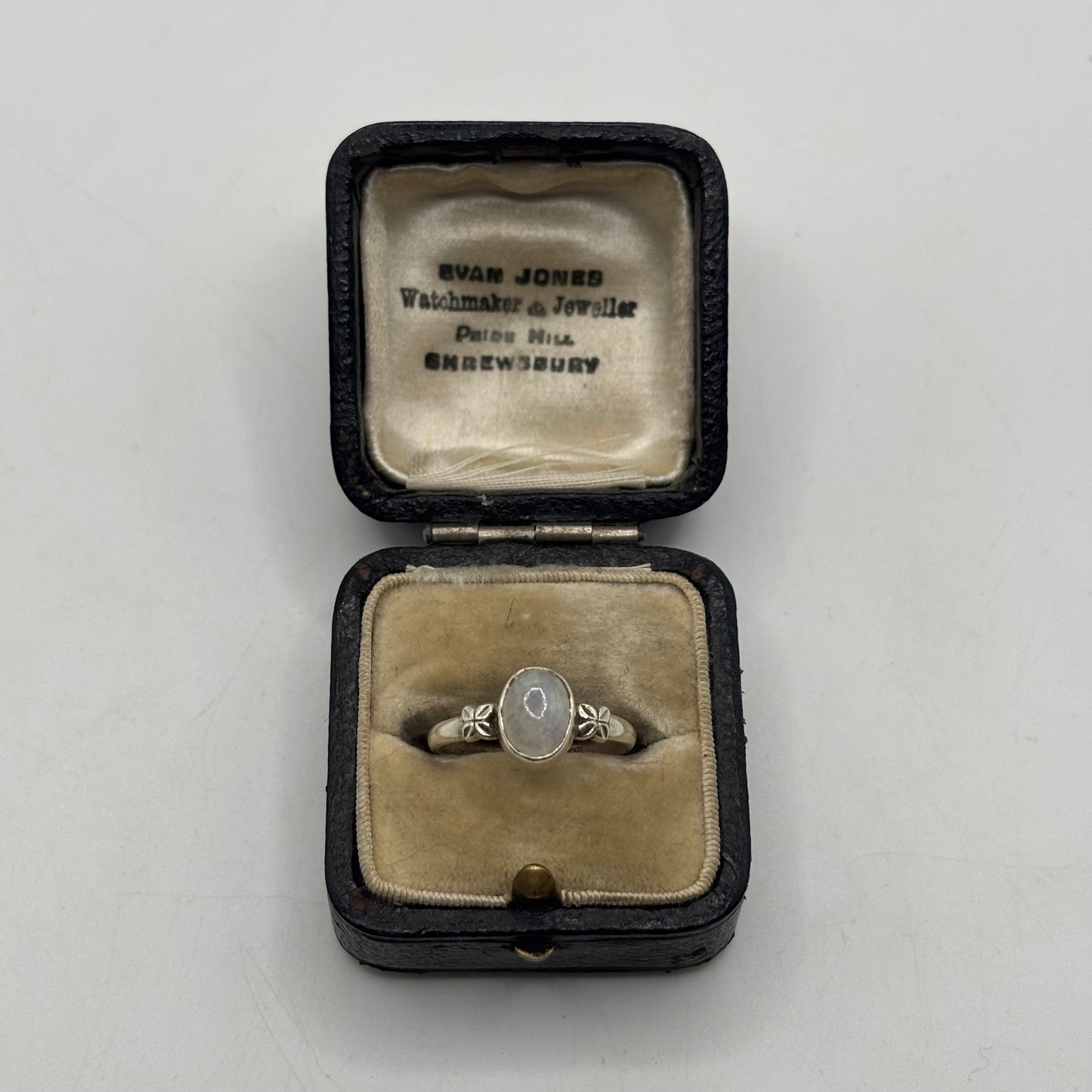 Silver Moonstone Ring