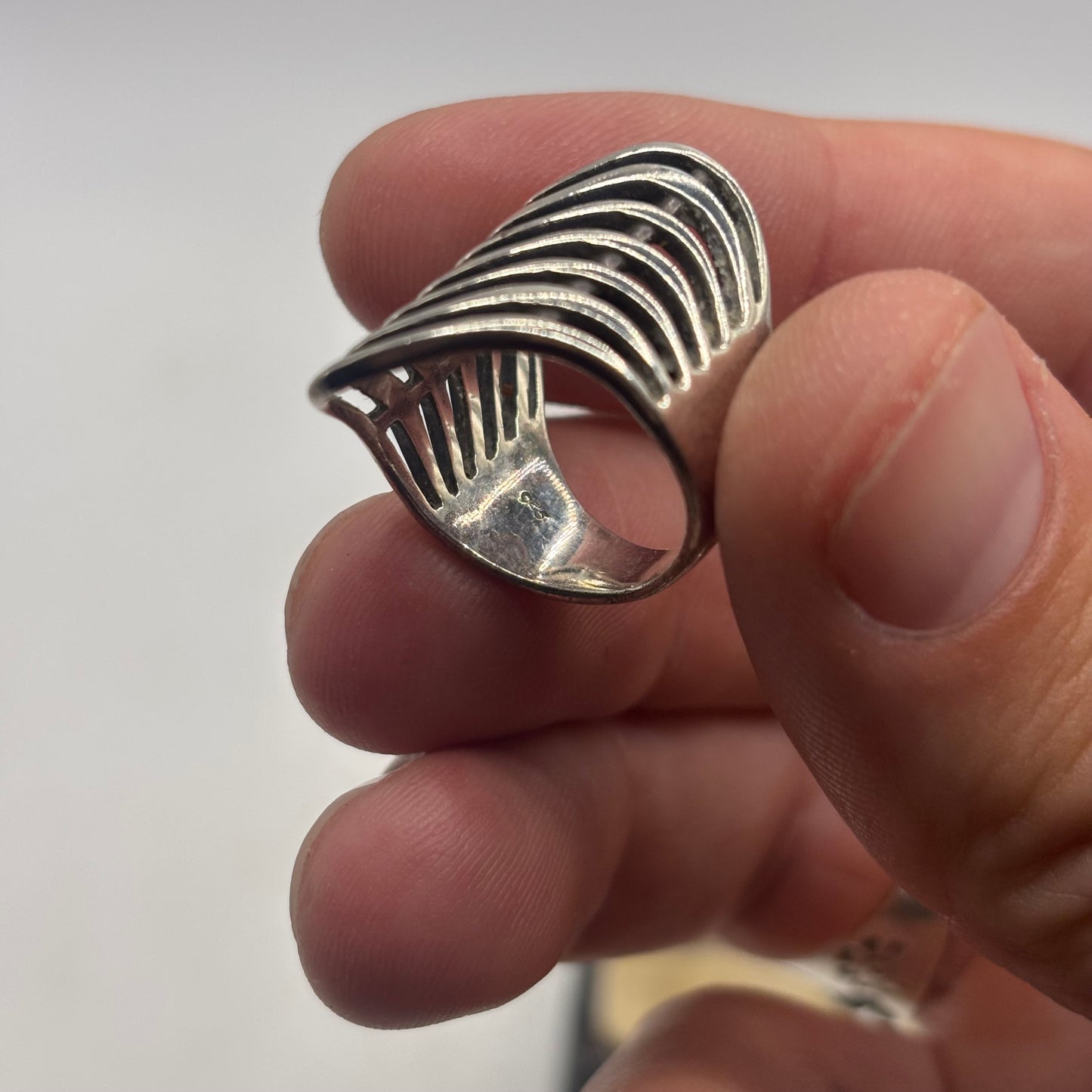 Silver Abstract Ring (M)