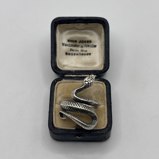 Serge Denimes Silver Snake Ring