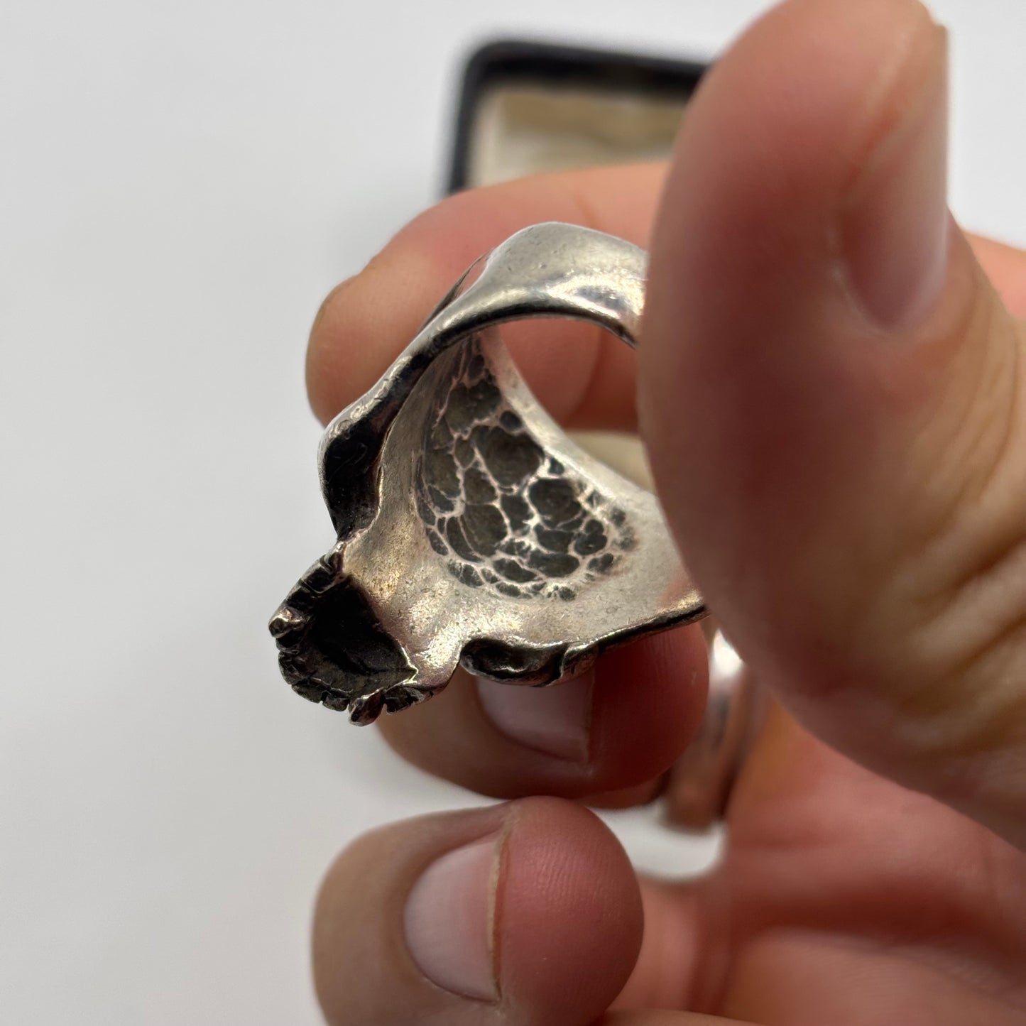Silver Vintage The Great Frog Skull Ring (W)
