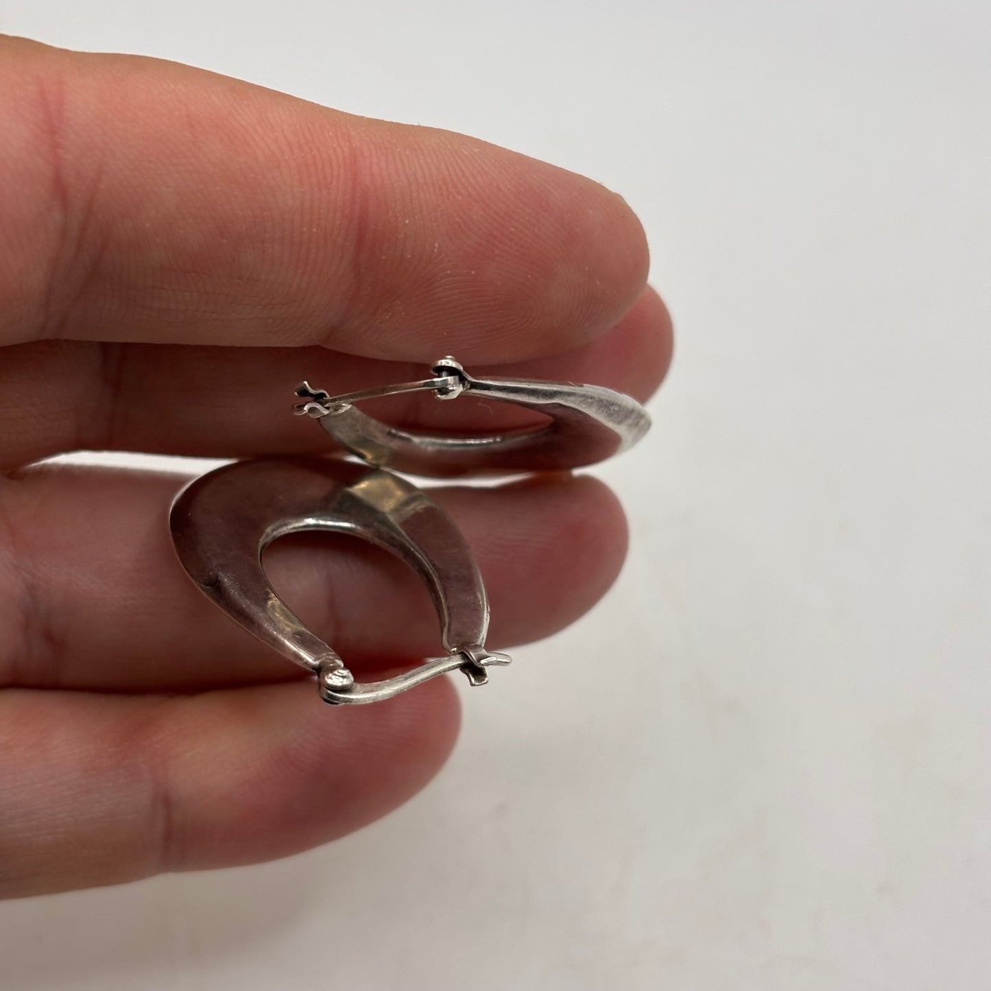 Silver Hoop Earrings (36mm)