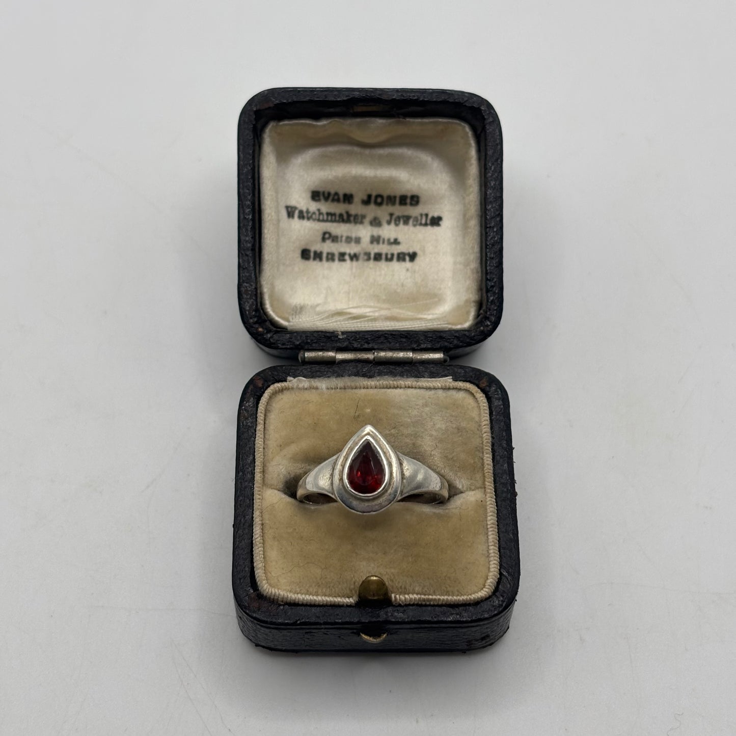Silver Garnet Ring