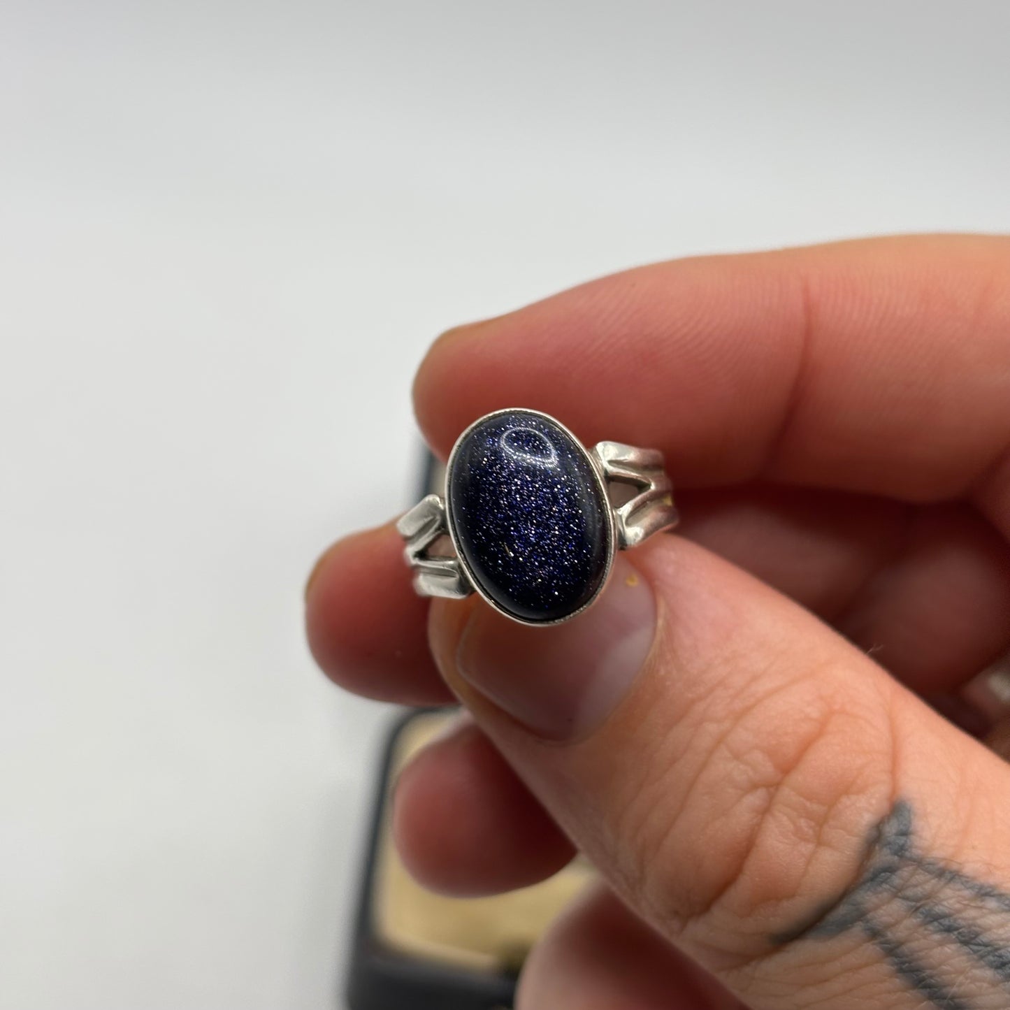 Silver Goldstone Ring