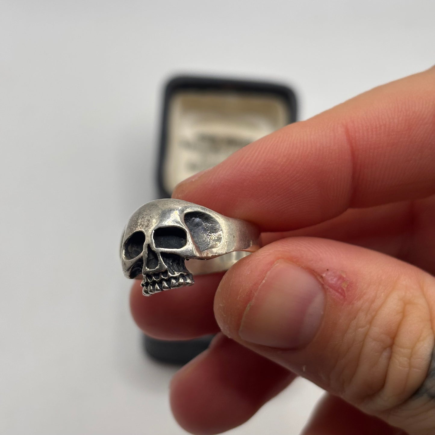 Silver Skull Ring