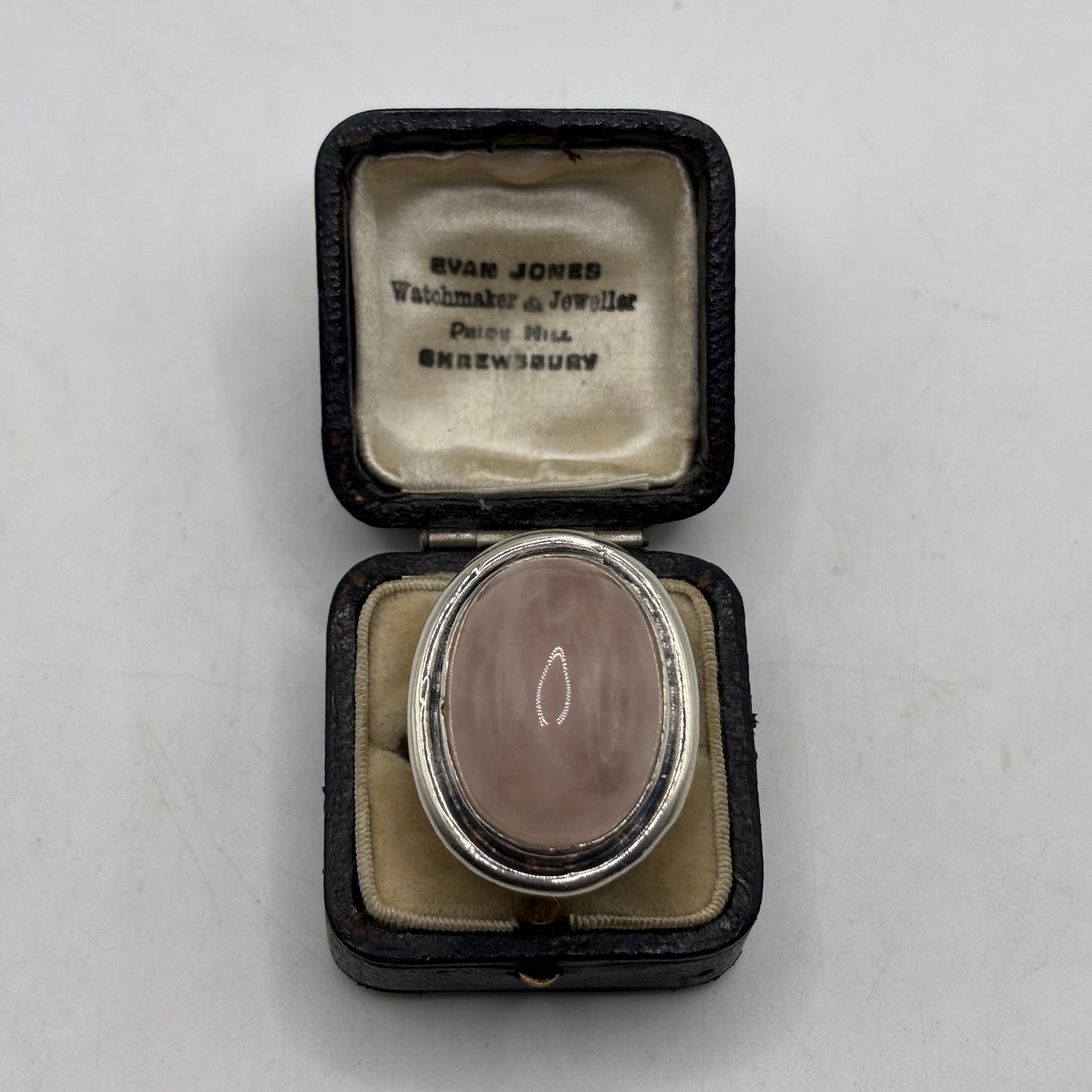Silver Rose Quartz Ring (N)