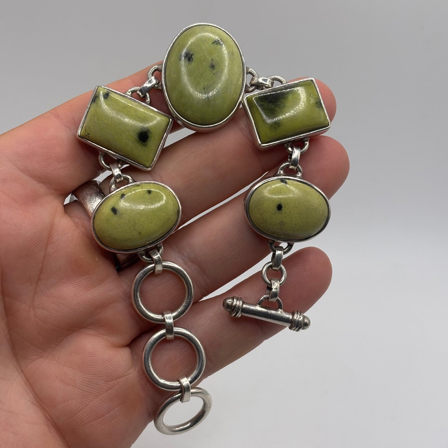 Silver 6”-7.5” Serpentine Bracelet