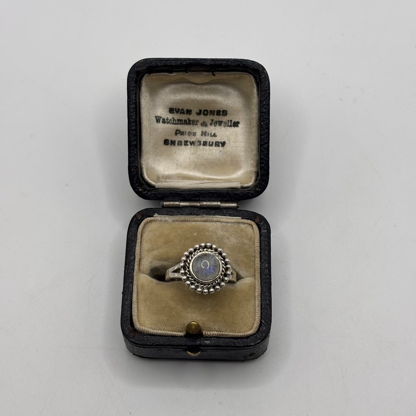 Silver Moonstone Ring
