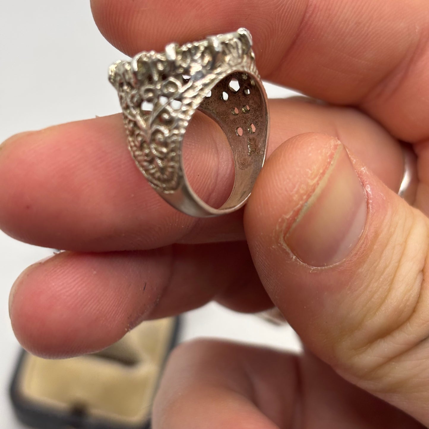 Silver “1914” Coin Ring