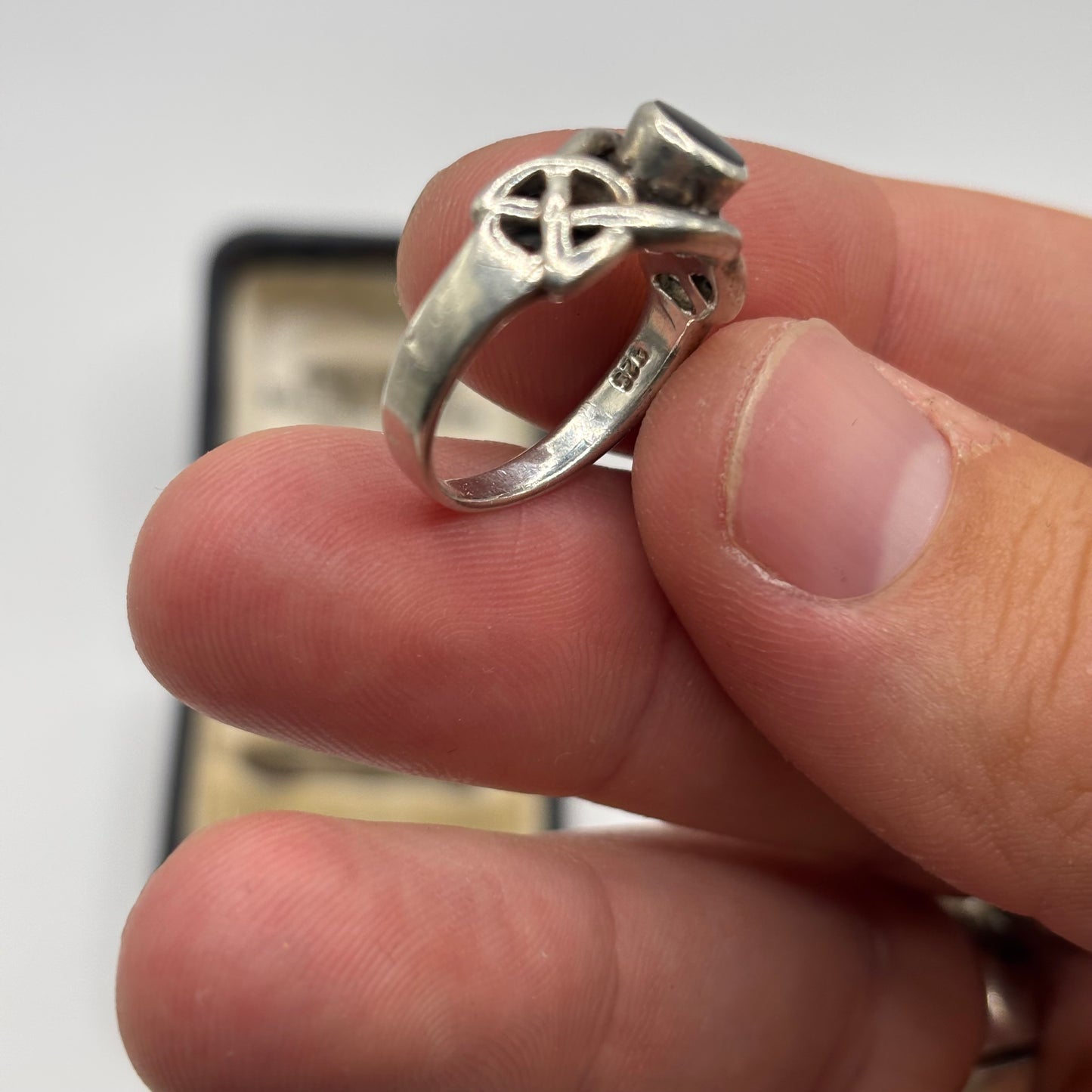 Silver Onyx Ring (N)