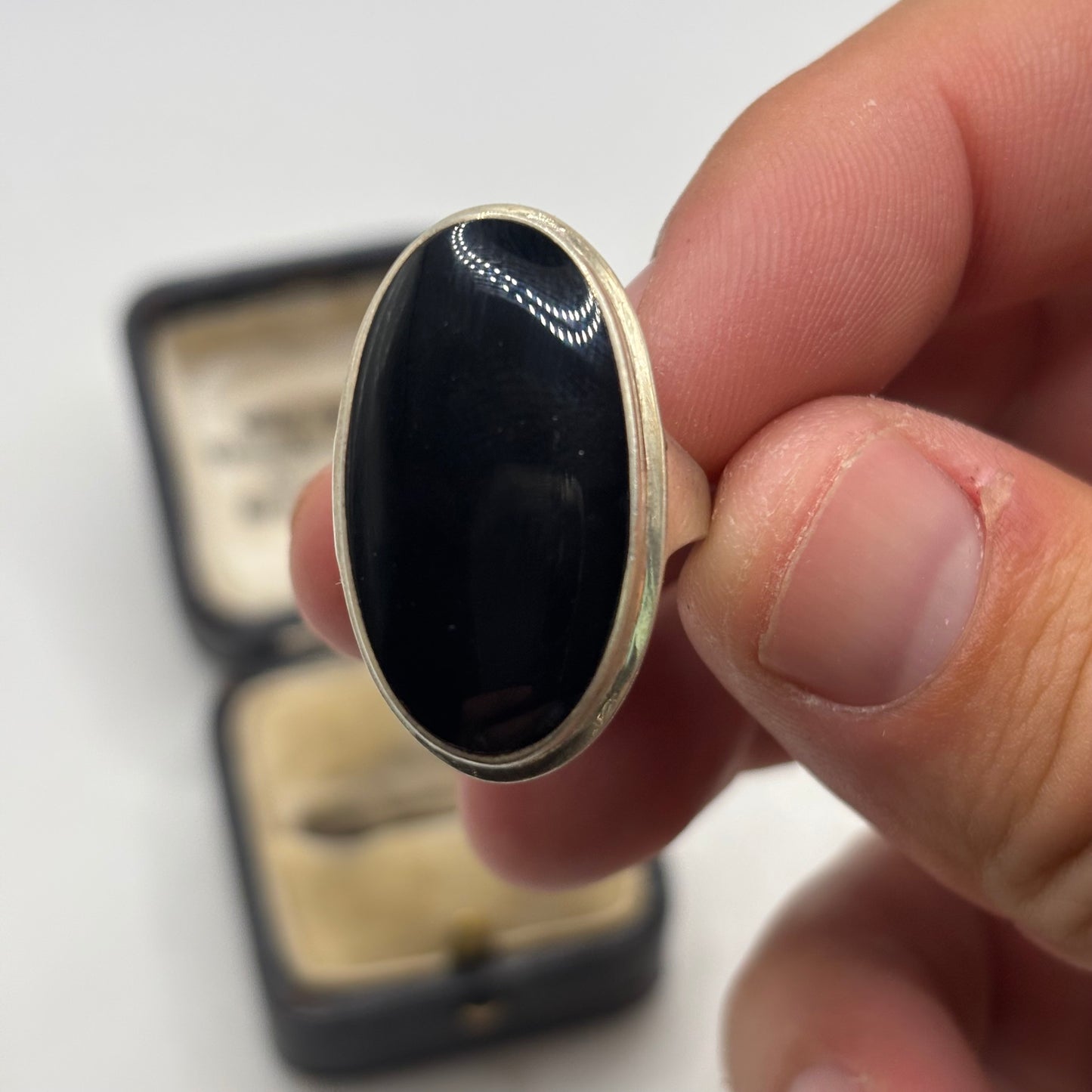 Silver Onyx Ring (O)
