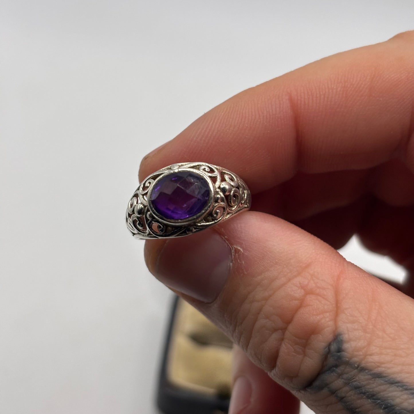Silver Amethyst Ring