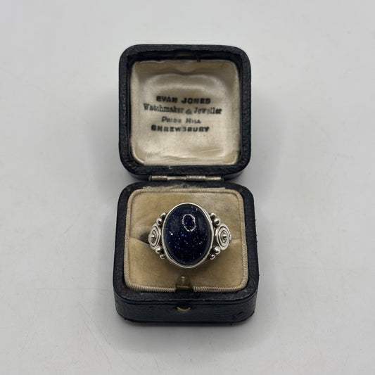Silver Goldstone Ring