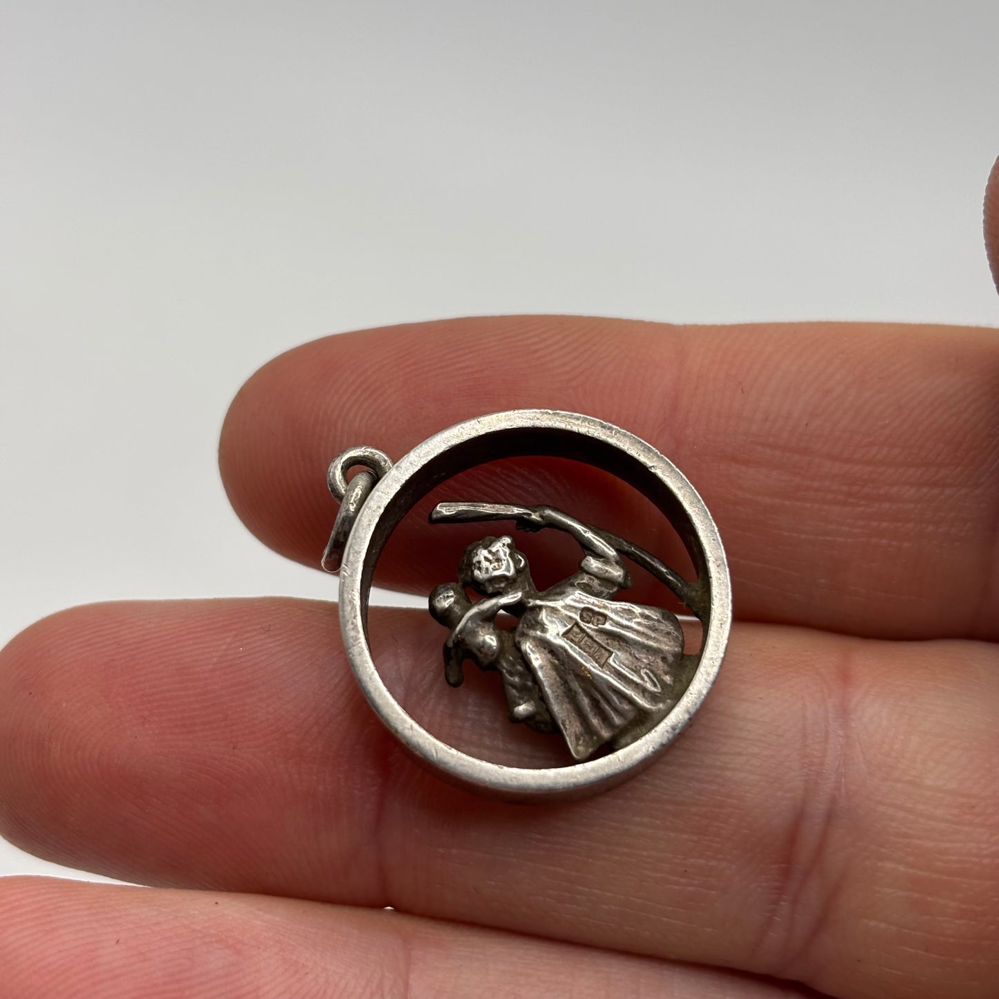 Silver 3D St Christopher Pendant