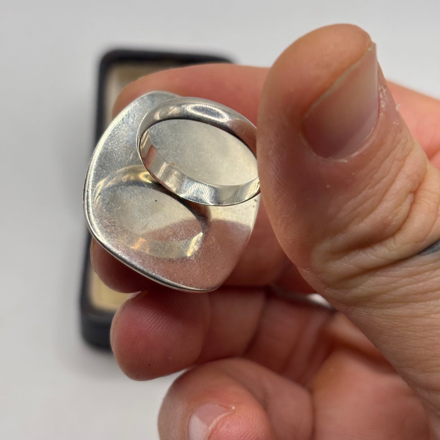 Silver Scenic Jasper Ring