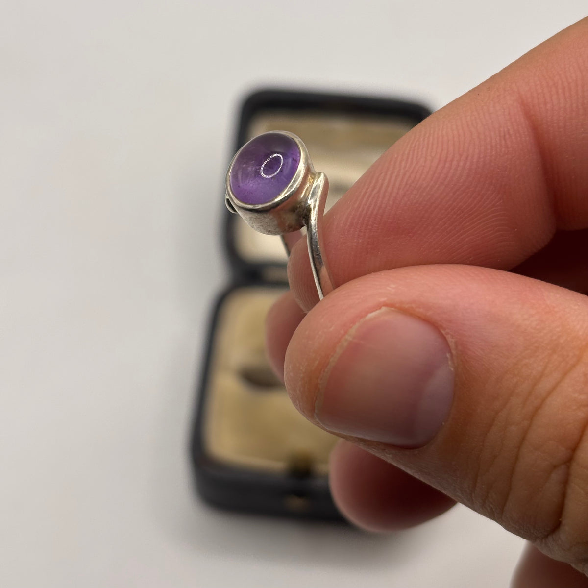 Silver Amethyst Ring (O)
