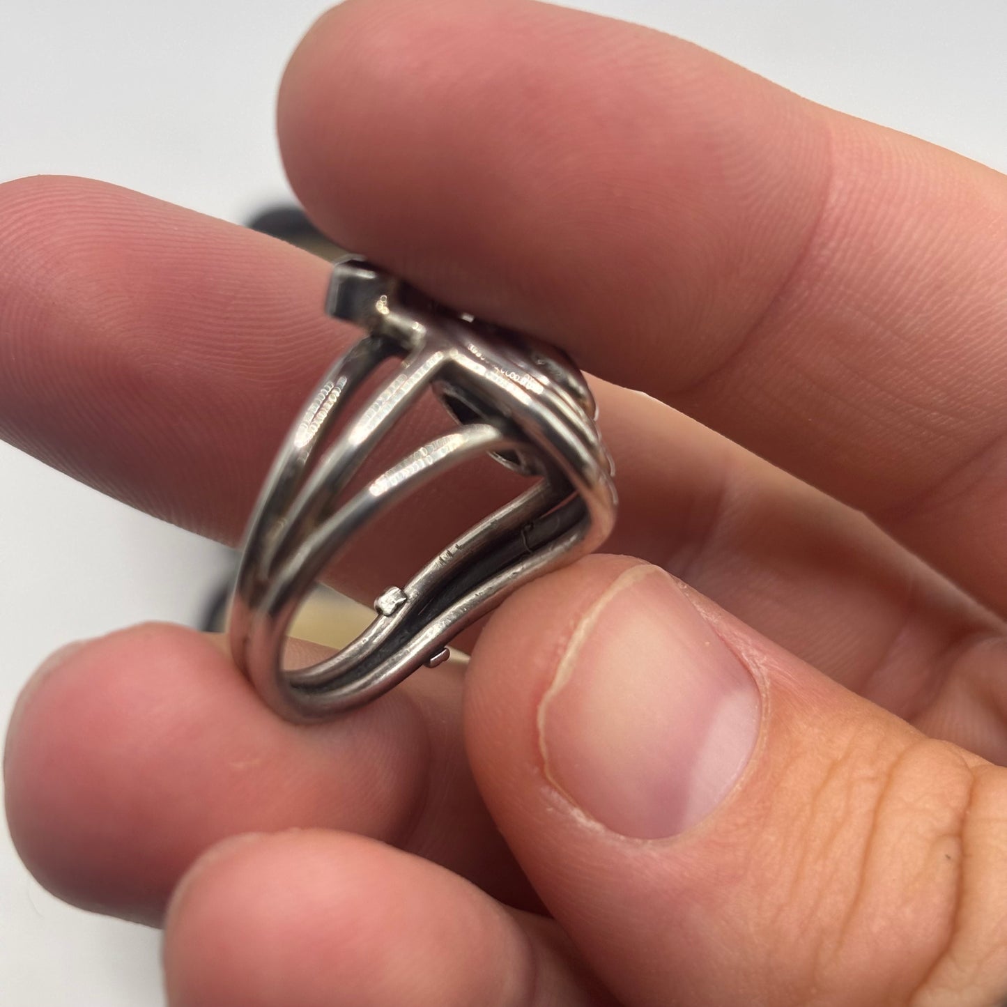 Silver Mixed Gem Ring (N)