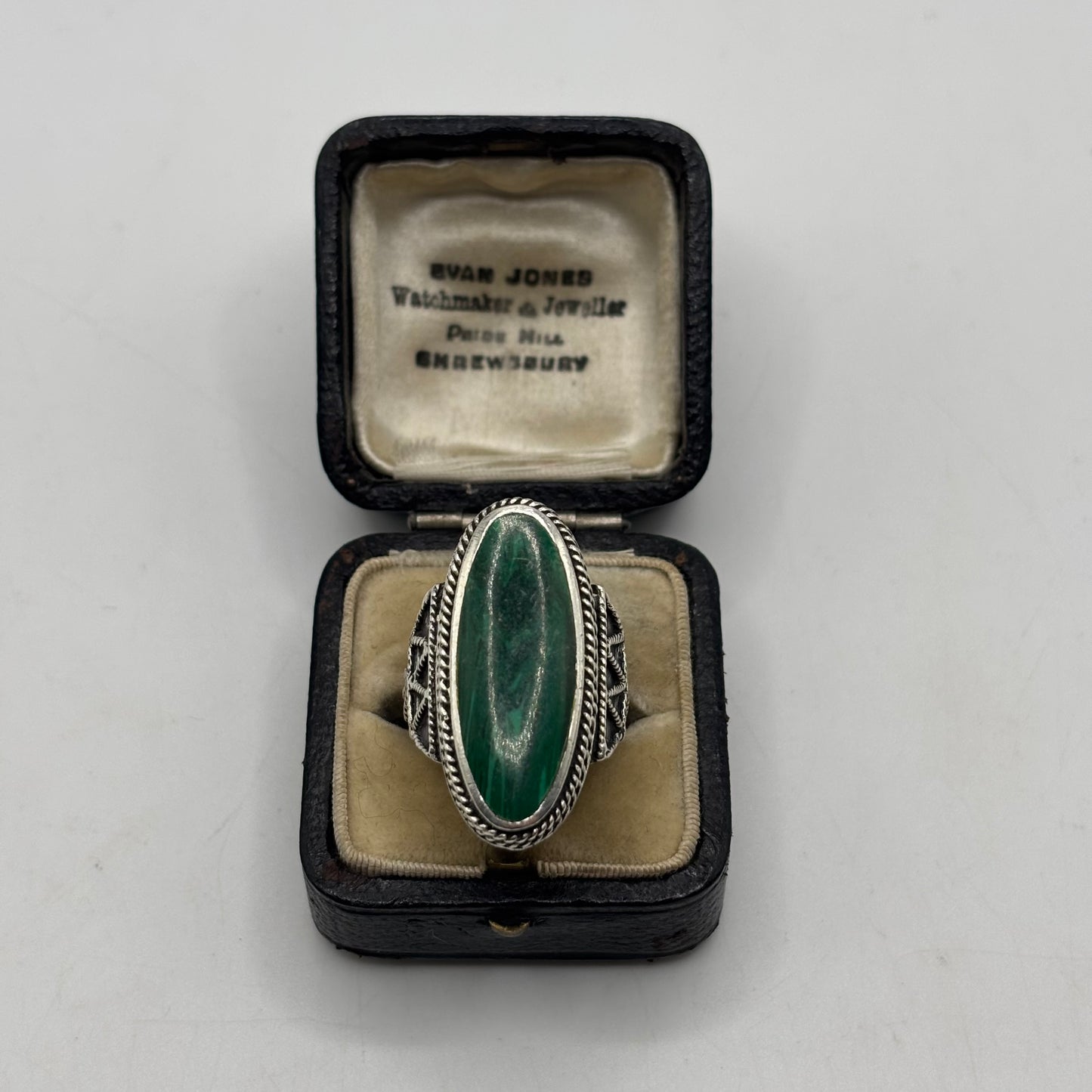 Silver Malachite Ring