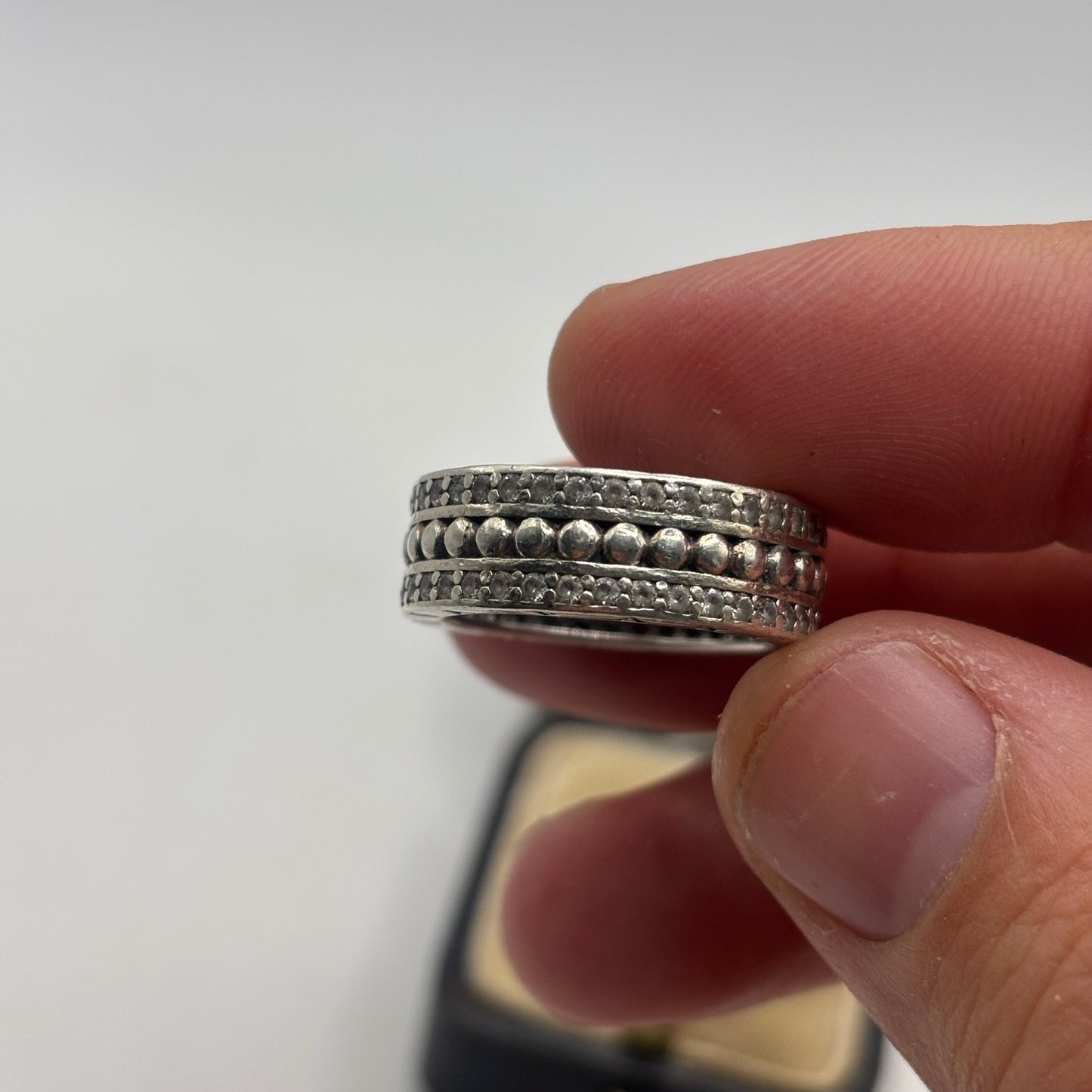 Silver Pandora CZ Ring (N)