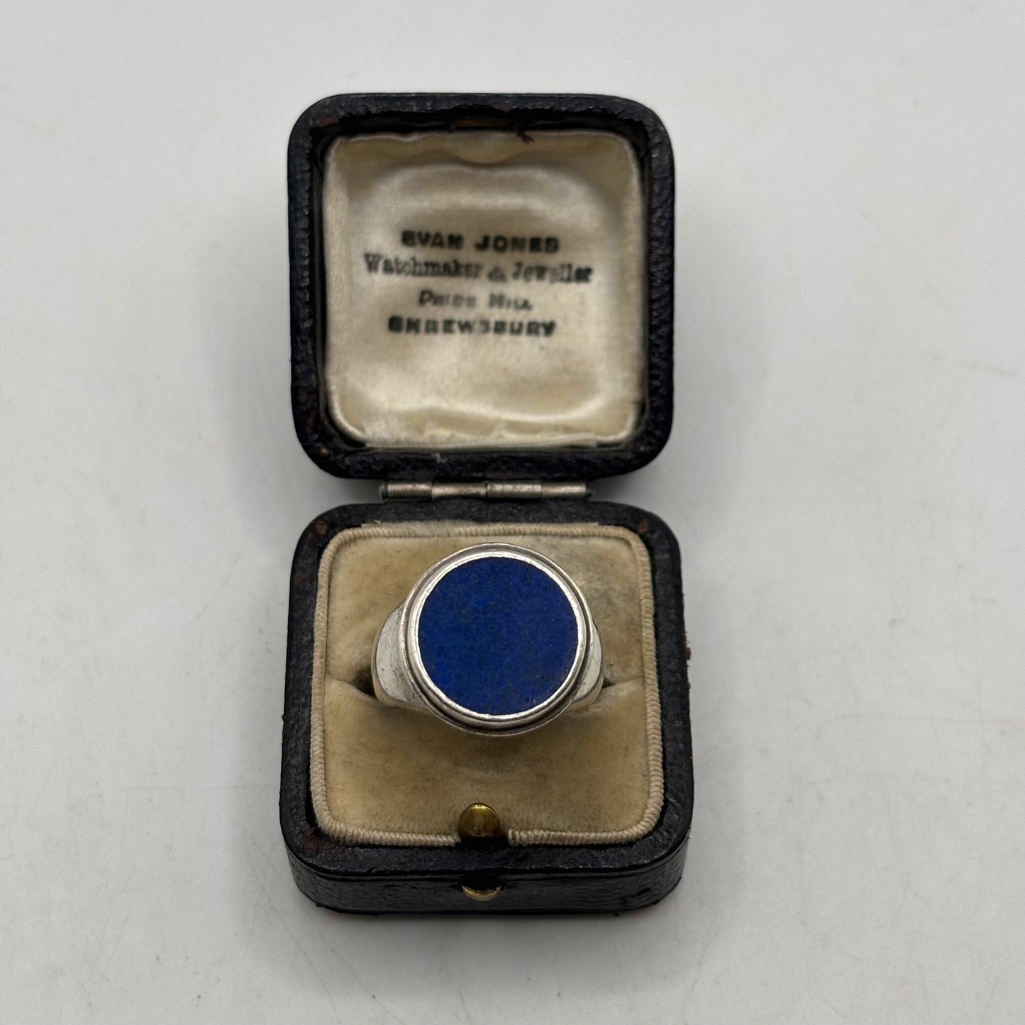 Silver Heavy Lapis Ring (O)