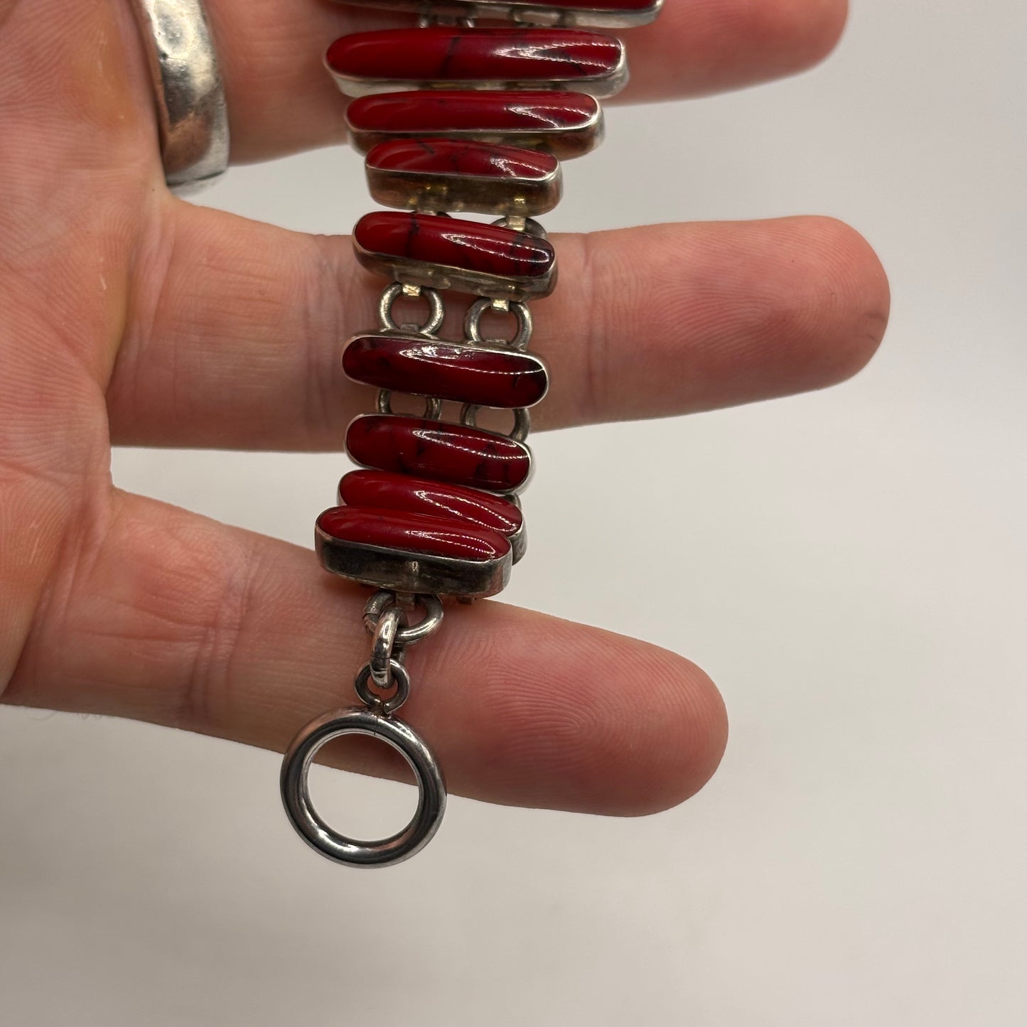 Silver Incredible 7.5” Coral Bracelet