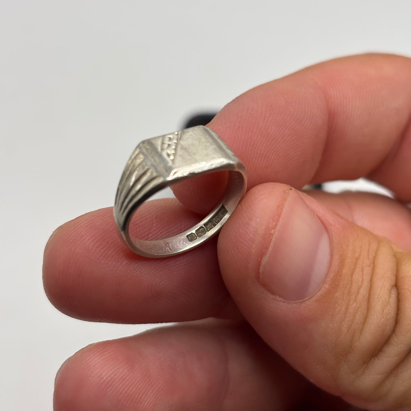 Silver Vintage Signet Ring (N)
